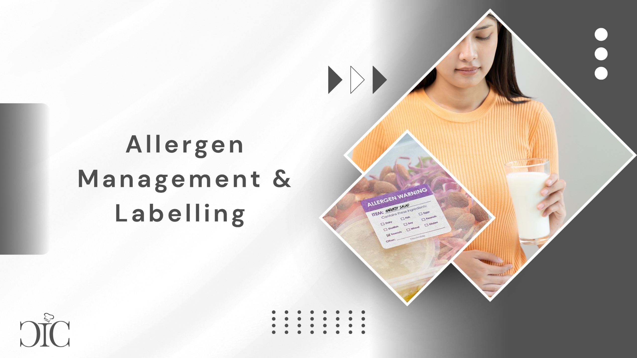إدارة مسببات الحساسية ووضع بطاقات البيانات